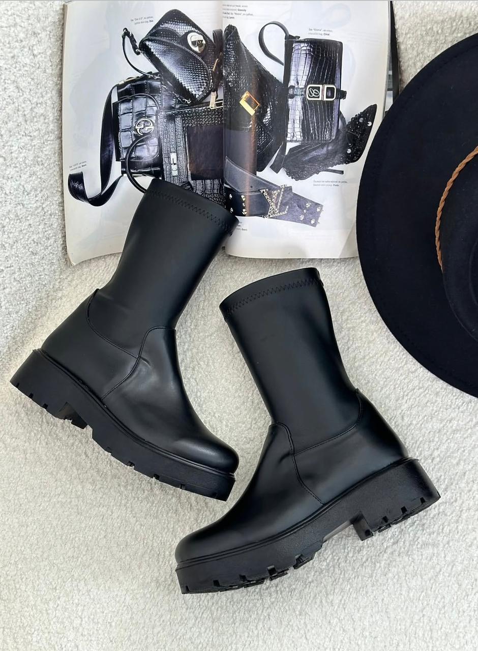 Bottines similicuir noir