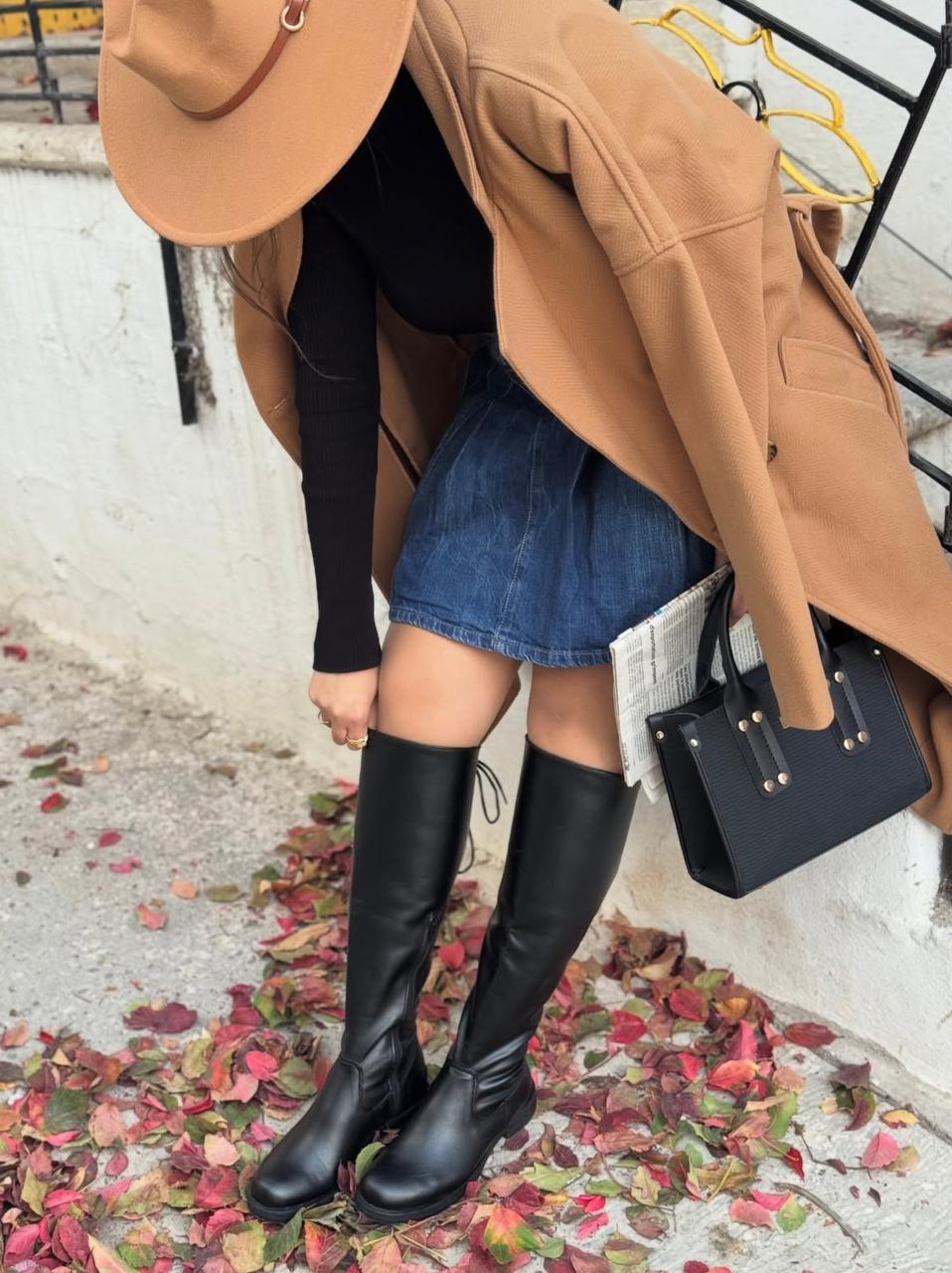 Cuissardes similicuir noir